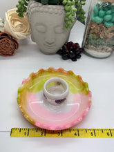 Load image into Gallery viewer, Pink and Green Ring Bowl Trinket Dish