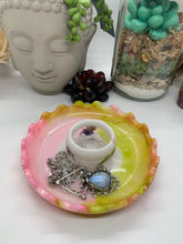 Load image into Gallery viewer, Pink and Green Ring Bowl Trinket Dish