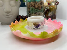 Load image into Gallery viewer, Pink and Green Ring Bowl Trinket Dish