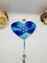 Load image into Gallery viewer, Holographic Mandala Heart Wall Hanging