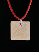 Load image into Gallery viewer, Glow In The Dark Resin Square Pendant Necklace