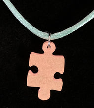 Load image into Gallery viewer, Glow In The Dark Resin Puzzle Pendant Necklace