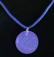 Load image into Gallery viewer, Glow In The Dark Resin Small Circle Pendant Necklace