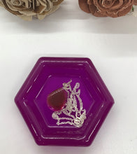 Load image into Gallery viewer, Neon Purple Hexagon Jewelry/Trinket Dish