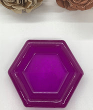 Load image into Gallery viewer, Neon Purple Hexagon Jewelry/Trinket Dish