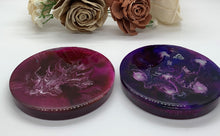 Load image into Gallery viewer, Pink &amp; Purple Swirl Coasters / Candle Holders