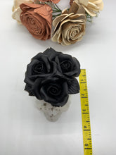 Load image into Gallery viewer, Black and White Skull with Rose
