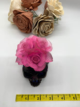Load image into Gallery viewer, Black and Pink Skull with Rose