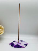 Load image into Gallery viewer, Purple Mandala Ying Yang Incense Holder
