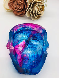 Pink and Blue Skull Jewelry/Trinket Dish