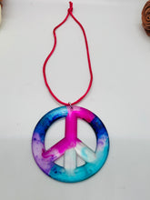 Load image into Gallery viewer, Peace Sign Rear View Mirror Charm