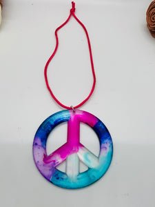 Peace Sign Rear View Mirror Charm