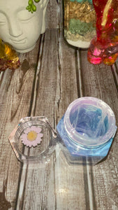 Purple Marble Stash Jar