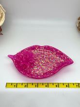 Load image into Gallery viewer, Pink Glitter Lotus/ Leaf Dish &amp; Incense Burner