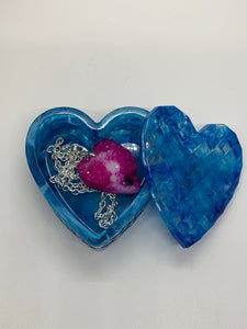 Blue Heart Trinket Box