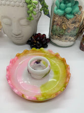 Load image into Gallery viewer, Pink and Green Ring Bowl Trinket Dish