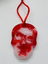 Load image into Gallery viewer, Bloody Skull Rear View Mirror Charm