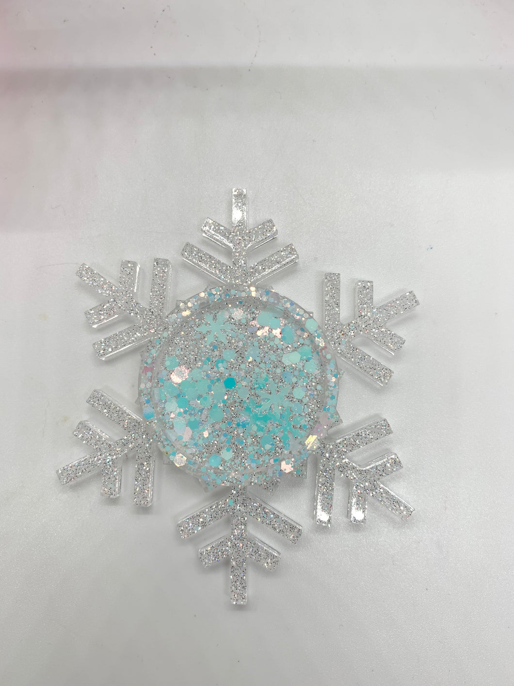 Snowflake Glitter Votive