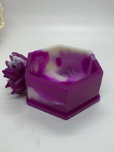 Load image into Gallery viewer, Purple &amp; White  with Lotus Trinket Dish