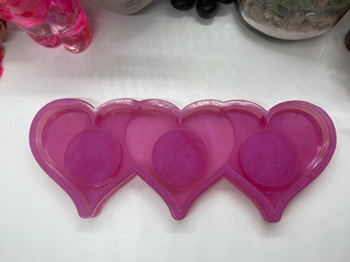 Triple Heart Tea Light Silicone Mold