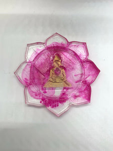 Pink Lotus Buddha Incense Burner