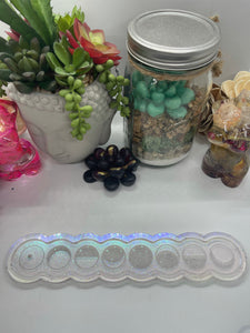 Iridescent Moon Phases Incense Holder