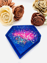 Load image into Gallery viewer, Indigo and Blue Chunky Glitter Trinket Dish