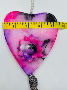 Magenta and Black Lots Planchette Wall Hanging