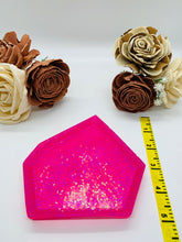 Load image into Gallery viewer, Hot Pink Glitter Trinket Dish