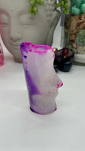 Load image into Gallery viewer, Purple and White Moai Clipper Lighter Sleeve