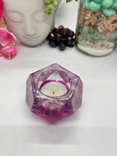 Load image into Gallery viewer, Purple Amethyst Crystal Candle Holder