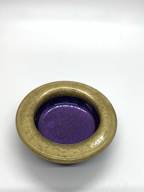 Purple and Gold Ring Dish