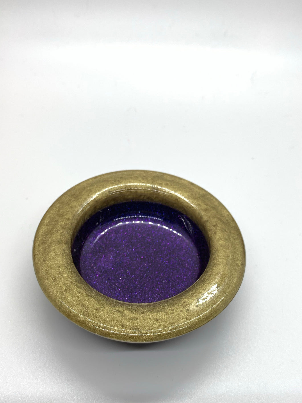 Purple and Gold Ring Dish