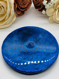Blue Sea Holographic Mandala Incense Burner