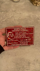 Santa’s License Silicone Mold
