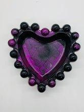 Load image into Gallery viewer, Magenta Bubble Heart Trinket Dish