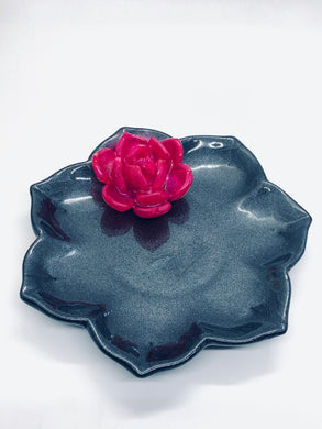 Hot Pink Succulent Trinket Dish