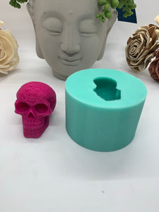 2 inch Detailed Skull Silicone Mold #2