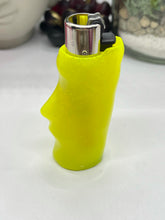 Load image into Gallery viewer, Neon Moai Clipper Lighter Sleeve