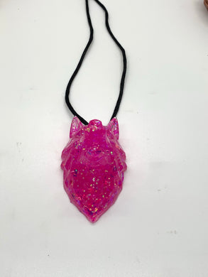 Wolf Head Rear View Mirror Charm