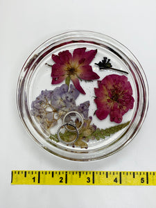 Floral Crystal Dish