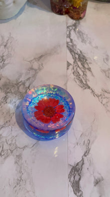 Red Flower Sphere Stand
