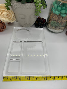 Plain 8.5x5.5  Rectangle Rolling Tray Silicone Mold