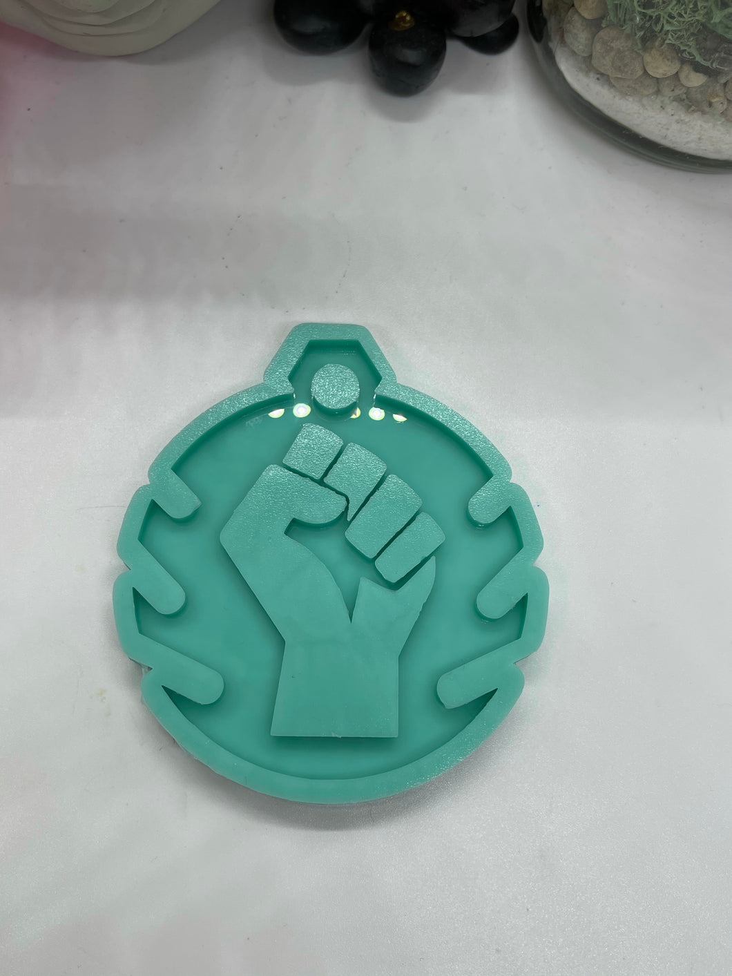 BLM Fist Mask Holder Silicone Mold