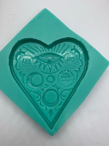 Engraved Triple Moon Planchette Silicone Mold