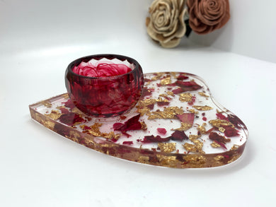 Gold and Rose Planchette Jewelry Dish