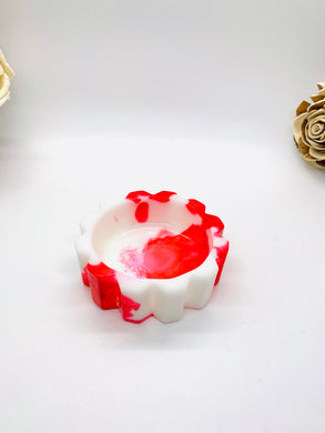 Red and White Crystal Votive