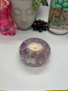 3 inch Faceted Crystal Tea Light Silicone Mold