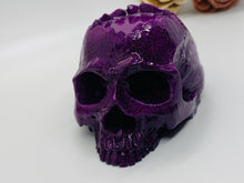 Load image into Gallery viewer, Magenta Skull Tea light Holder