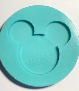 Male Mouse Snowflake Ornament Silicone Mold
